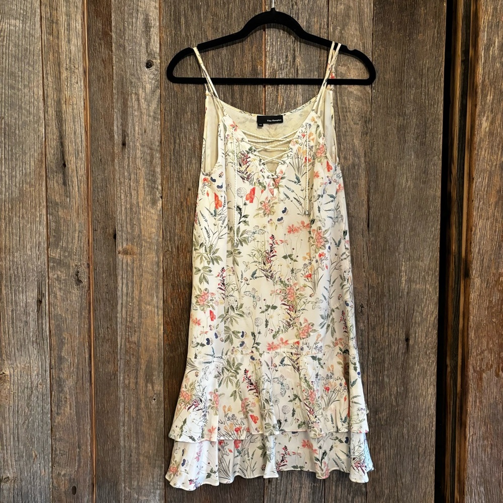 The Kooples Floral Spaghetti Strap Mini Dress XS